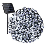 Luces Led Solares Para Decorar Jardin Navidad 23.5mts Lx515