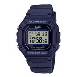 Relógio Casio Masculino Digital Azul Standard W-218h-2avdf