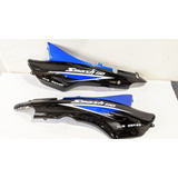 Laterales Bajo Asiento Gilera Smash 110 Negro Y Azul 2022