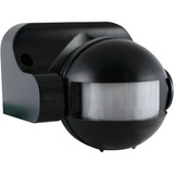 Sensor Detector Movimiento Exterior Negro 180º Ip44 220v