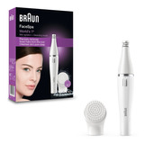 Depiladora Facial Eléctrica Braun Facespa 810+cepillo Facial Color Blanco