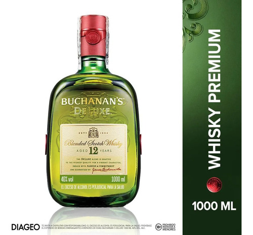Buchanans Delux 1000ml Whisky - mL a $210