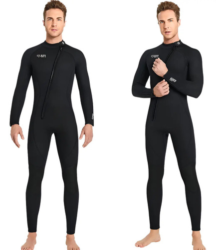Traje De Neopreno Wetsuit Frontal Zip Dive&sail 3mm - Buceo