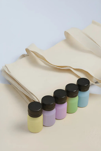 Kit 10 Tote Bags De Lienzo 30x35 + 5 Pinturas Bolsa Tela | Envío gratis
