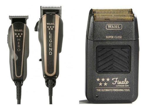 Kit X3 Wahl Combo Legend+hero+afeitadora Finale Profesional