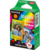 Filme Instax Mini Rainbow Instantâneo Fuji Pack 10 Fotos 