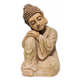 Estatua Decorativa Buda Hindu Tibetano Em Resina 39cm
