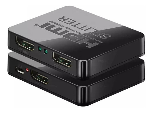 Hdmi Splitter 1x2 - 1 Entrada Hdmi Duplica La Señal - Hd 4k