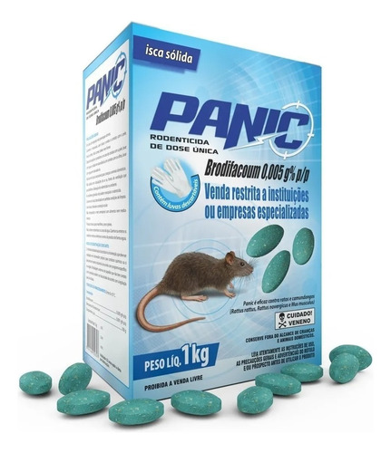 Veneno Para Ratas Cebo En Bloque Panic X1kg 