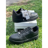 Nike Air Forcé 1 0'7 Negro  Original Cuero Grueso  Talla27.5