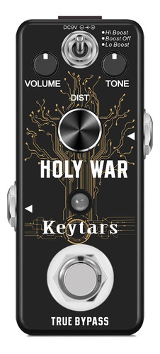Keytars Pedal De Distorsión De Metal Pesado Holy War Analong