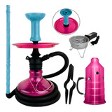 Kit Narguilé Black Hookah Mini Monster + Fogareiro +abafador