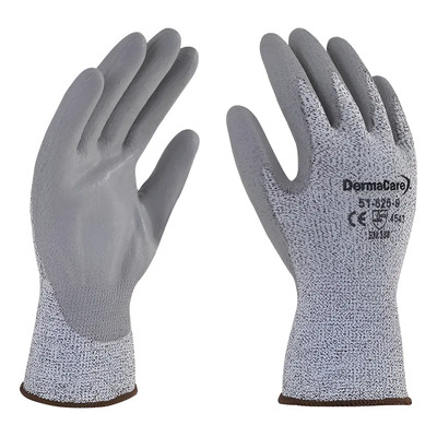 Guante Anticorte Nivel 5 Mod. 51-625 Dermacare Talla 10-extra Grande Gris