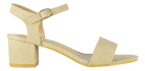 Sandalia Martina Beige Takones