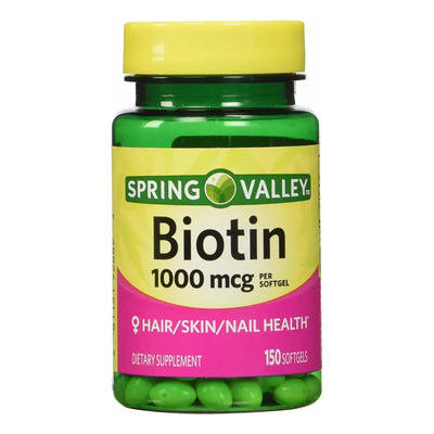 Biotina 1,000mcg (150 Sofgels) Cabello Hermoso, Uñas Y Piel Sabor S\u002Fn | Envío gratis