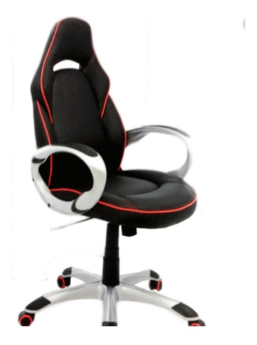 Silla Ref. Pregamer Ergonomica, Basculante Color Negro/blanc