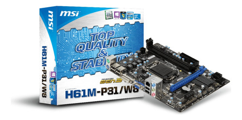 Combo Motherboard Msi H61-p31/w8 + Micro Pentium G2030 3ghz 
