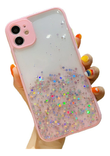 Capa Case Capinha Glitter Para iPhone 11/ 12/ 13/ 14 Pro Max