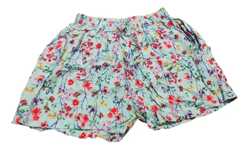 Short Pantalon Corto Fibrana Estampado Mujer Verano