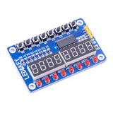 Modulo Display 8 Digitos+leds+botonera Para Arduino Emakers