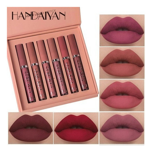 Handaiyan Mate Plumper Kit Labial Líquido 6 Unidades