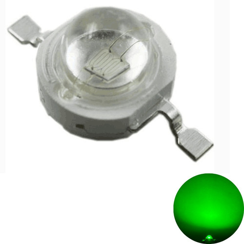 Led De Potencia 3w Chip Led Sin Disipador Verde 10 Piezas