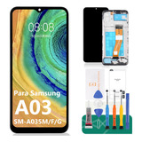 Para Samsung A03 Sm-a035 Pantalla Táctil Lcd Con Marco