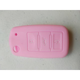 Funda Silicon Llave De Seat 3 Botones En Rosa