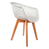 Kit 2 Cadeira De Jantar Empório Tiffany Web Pé Wood