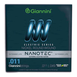 Encordoamento Para Guitarra Giannini Geegst Nanotec 011
