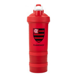 Garrafa Shakeira + 2 Compartimentos 500ml Flamengo Oficial