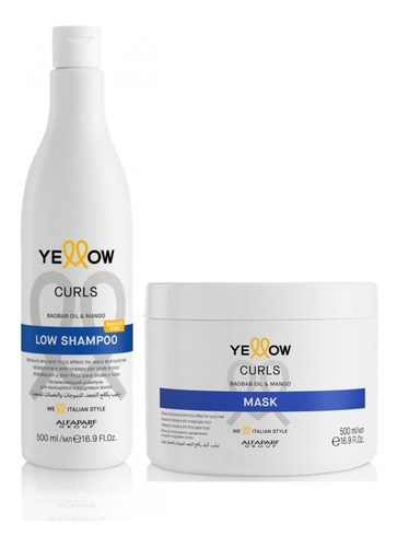 Shampoo + Mascarilla Yellow Curls Para - mL a $105