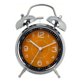 Reloj Despertador Alarma Campana De Metal Grande 11x16cm