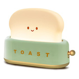 Qanyi Desk Decor Toaster Lamp, Lámpara Pequeña Recargable Co