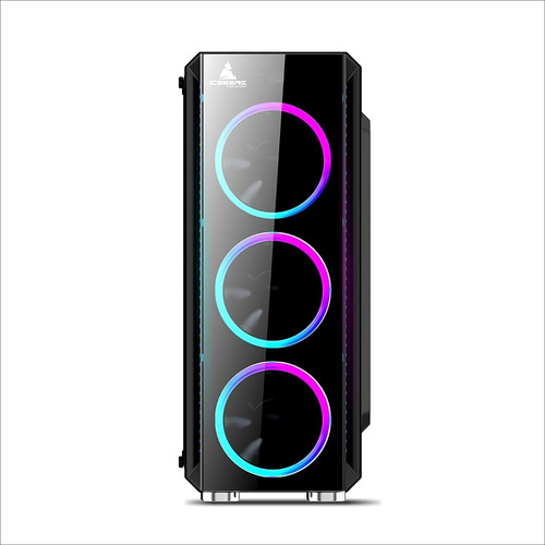 Chasis Iceberg Crystal G9 V2  4 Ventiladores A-rgb Vidrio