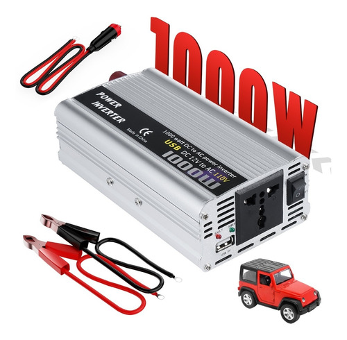 Convertidor De Corriente Auto Para Auto 1000w 12 A 110v