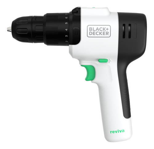 Taladro Percutor Reviva 12v Black+decker Revhd12c-b2c Color Blanco