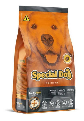 Alimento Special Dog Premium Para Cão Adulto Todos Os Tamanhos Sabor Carne Plus Em Sacola De 10.1kg