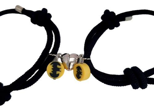 Pulseras Con Corazón De Imán Batman Para Parejas Amistad