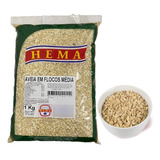 Aveia Em Flocos Médio 1kg - Hema Alimentos