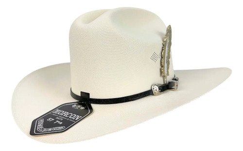 Sombrero Morcon M-0 Panter Pluma Metal Copa Baja 1000x 9 Cm
