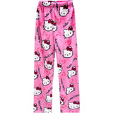 Anime Pijamas Pantalones Para Mujeres Niñas Franela Gatito