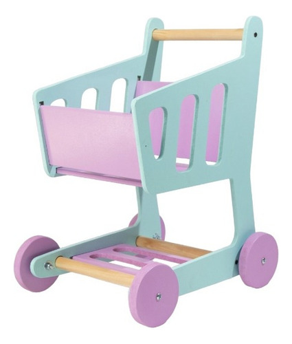 Carrito Supermercado Chanquito Andador Didáctico De Madera 