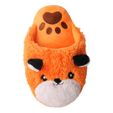 Pet Squeaky Slipper Interação Dog Brain Game Laranja