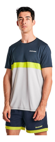 Remera Hombre Tenis Padel Babolat Drive Azul