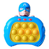 Juego Pop It Electronico Sensorial Antiestres Personajes Color Capitan America