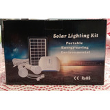 Kit Solar Portátil Dos Lámparas Led Incluidas. Cargador Celu