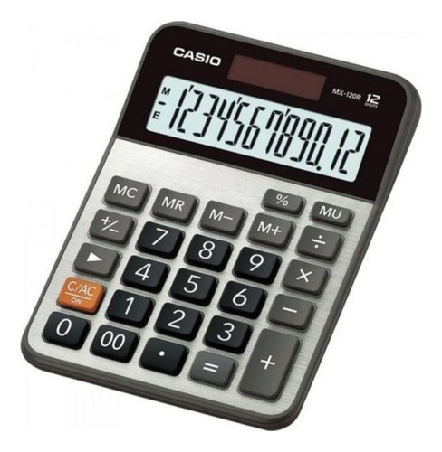 Calculadora De Mesa Casio 12 Dígitos Mx-120b