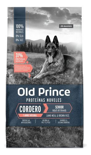 Old Prince Perro Senior Novel Cordero Y Arroz X 3kg