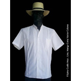 Guayabera Cuello Mao Filipina Manga Corta Tallas Extra